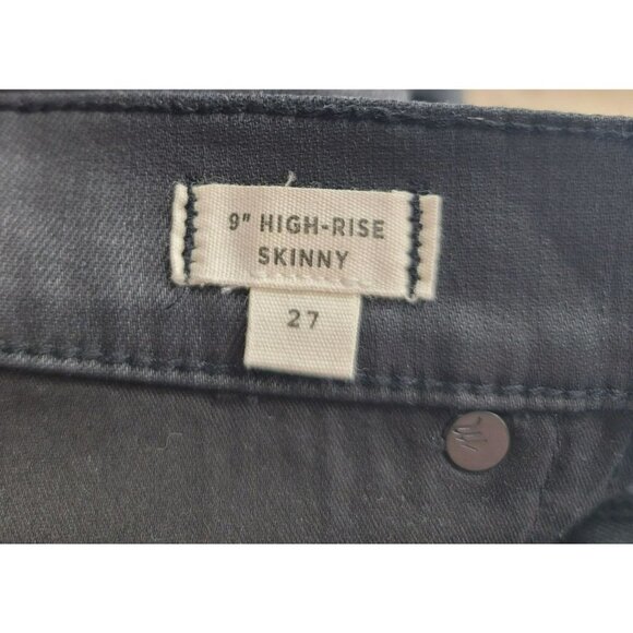 Madewell Black Jeans Skinny Wax High Rise - Picture 6 of 9